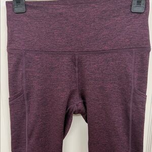 Aerie Chill Play Move in Heathered Burgundy: M
